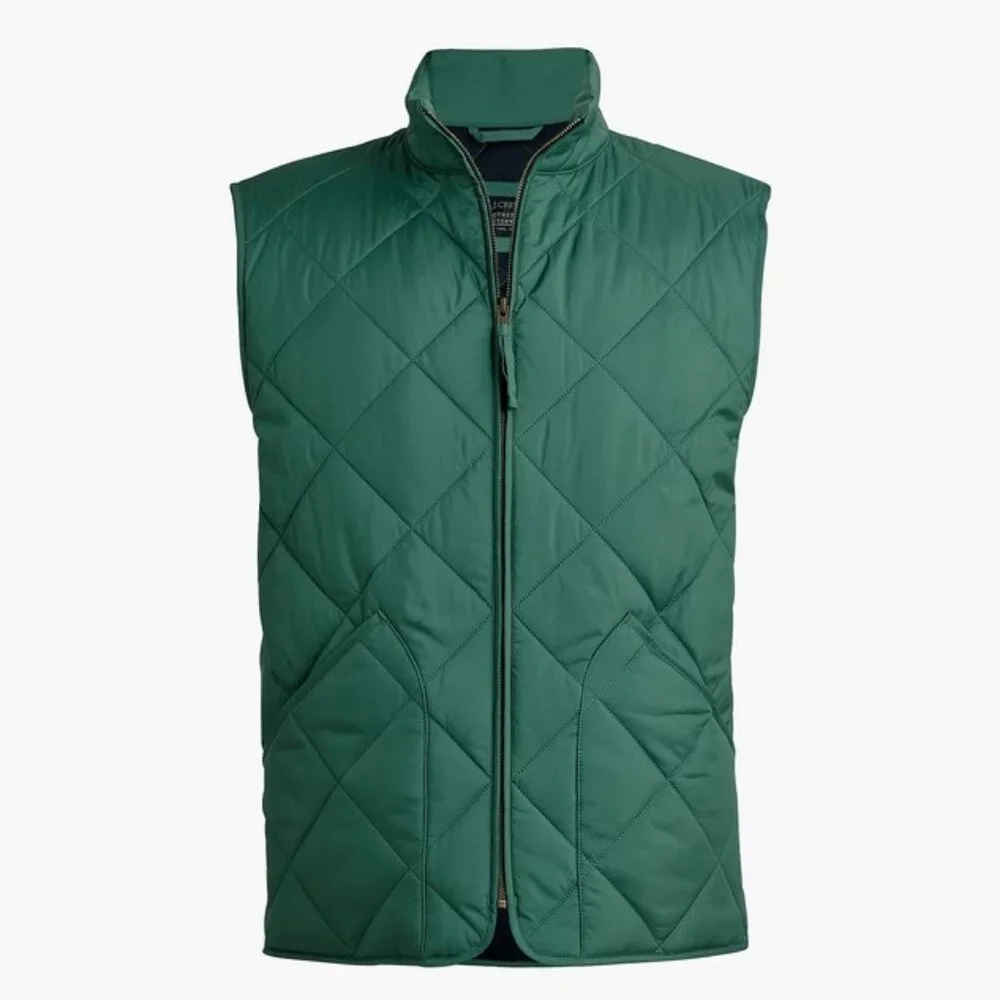 J. Crew Quilted Walker Vest M